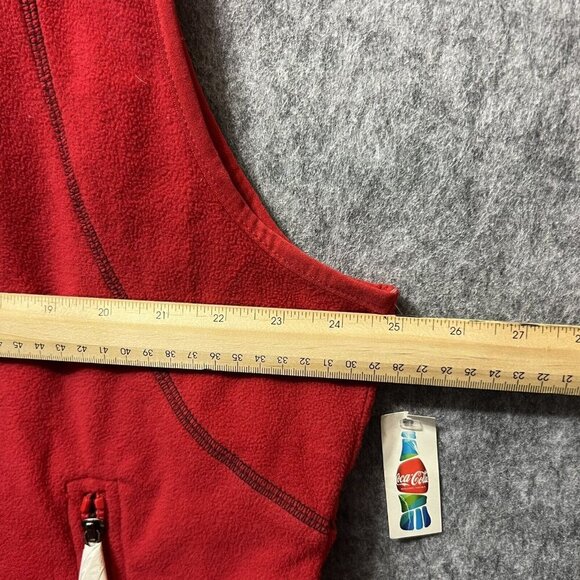 Coca Cola Red Fleece Vest 2010 Vancouver Olympics XL - Picture 2 of 7